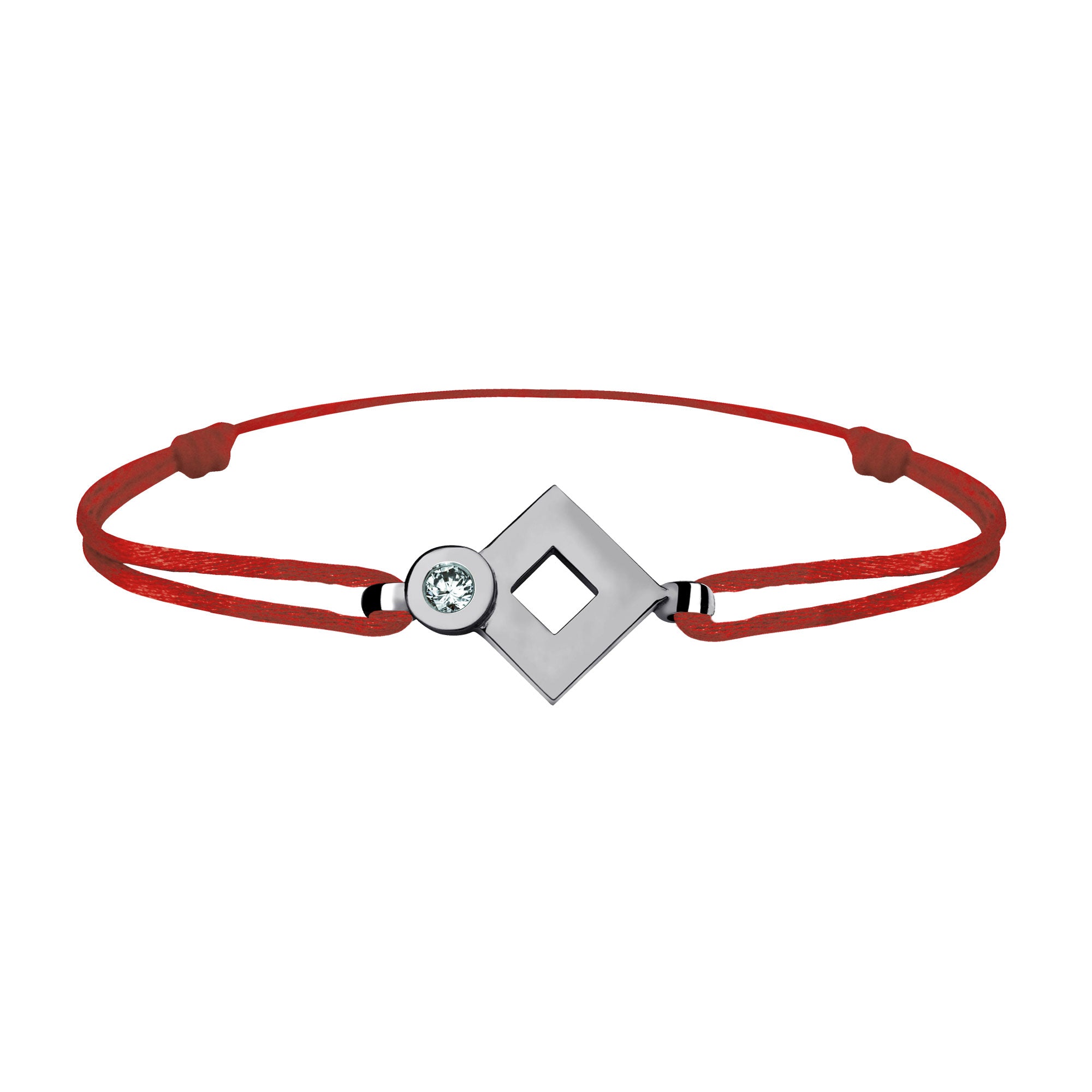Bracelet lien Tournaire or et diamant signe éclipse losange