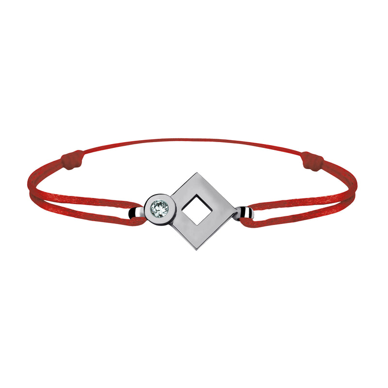 Tournaire gold and diamond link bracelet signe eclipse rhombus