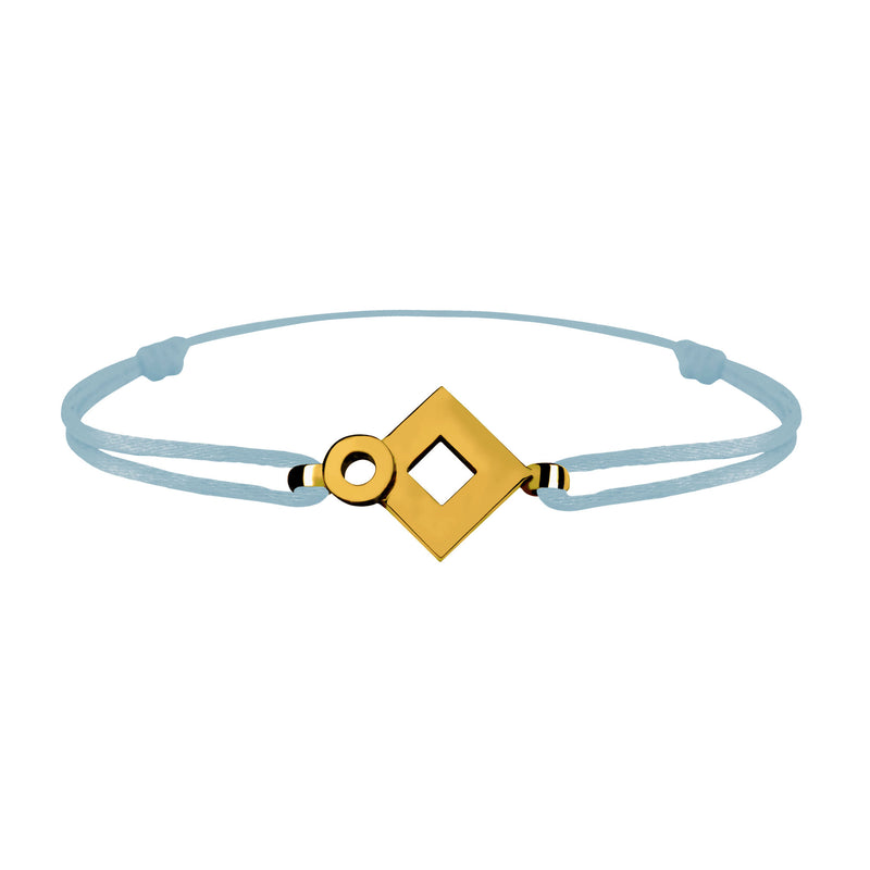 Bracelet lien Tournaire signe éclipse losange or