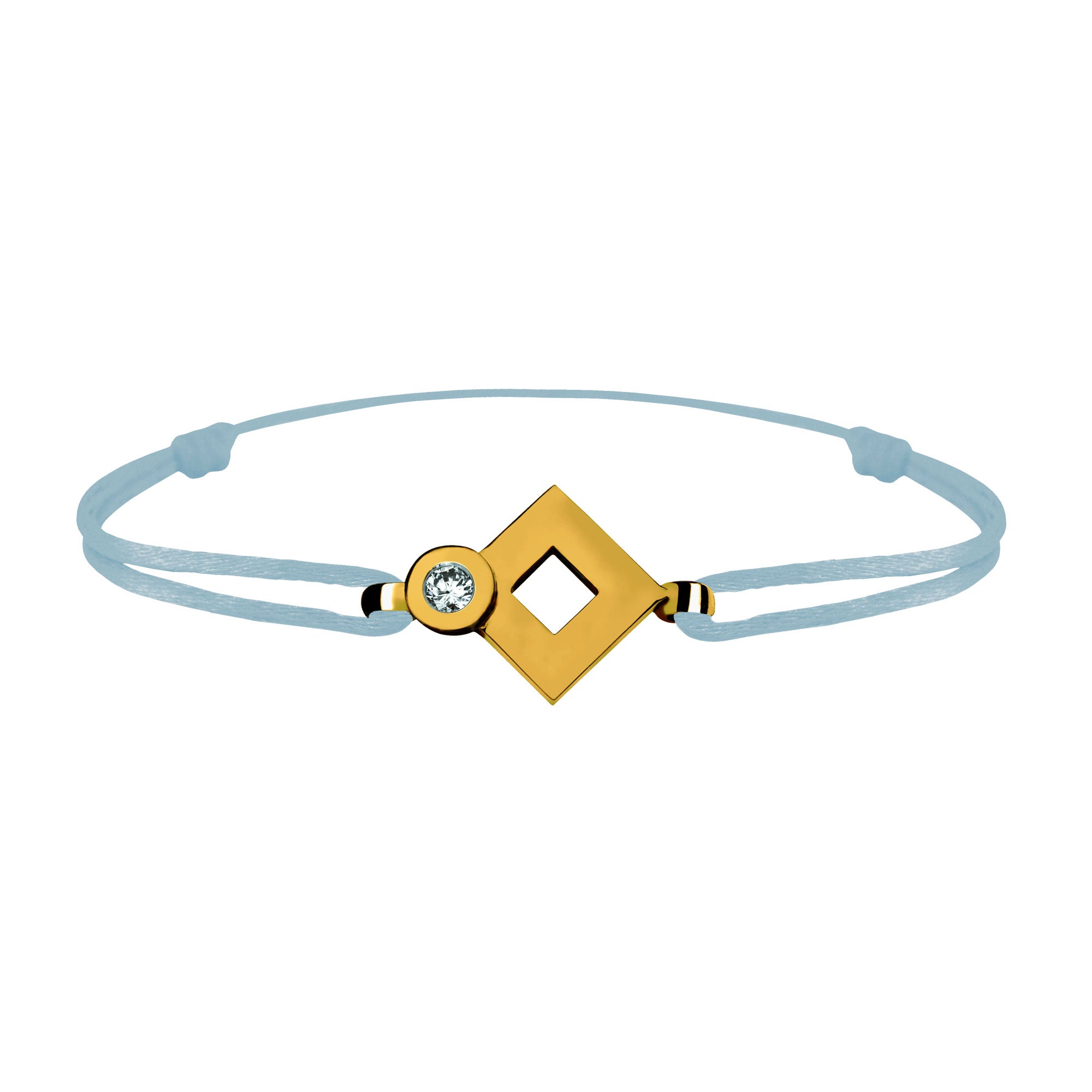 Bracelet lien Tournaire or et diamant signe éclipse losange