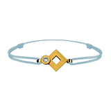 Tournaire gold and diamond link bracelet signe eclipse rhombus