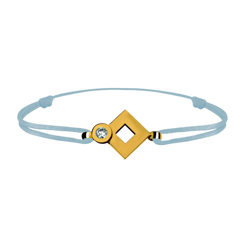 Tournaire gold and diamond link bracelet signe eclipse rhombus