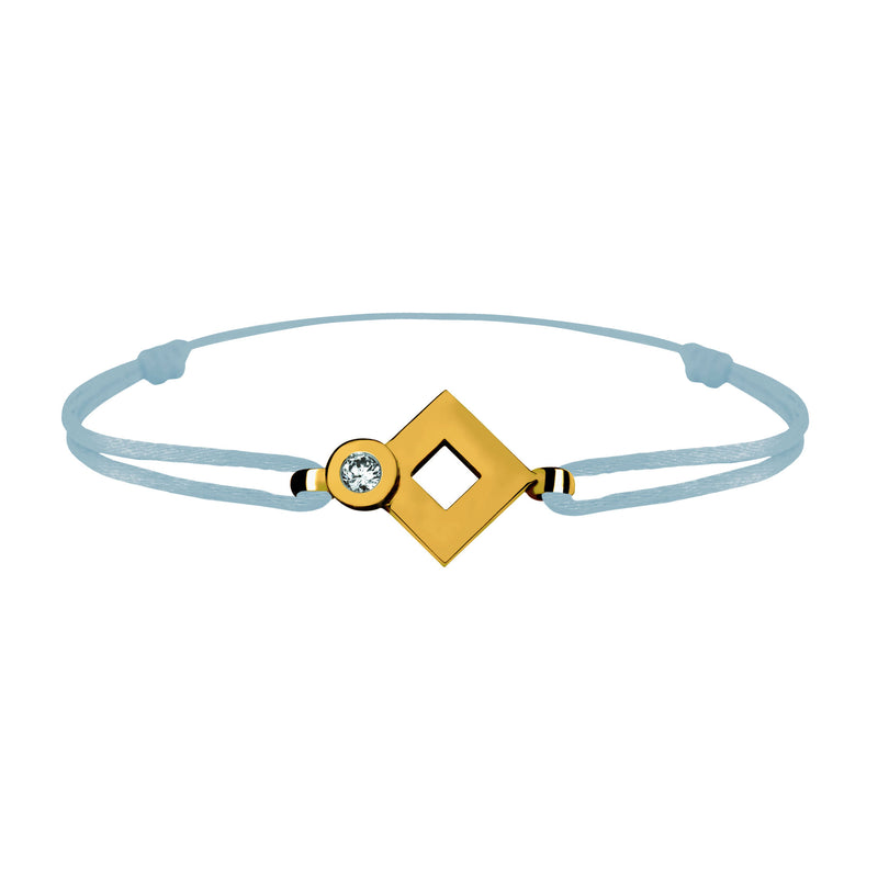 Bracelet lien Tournaire or et diamant signe éclipse losange