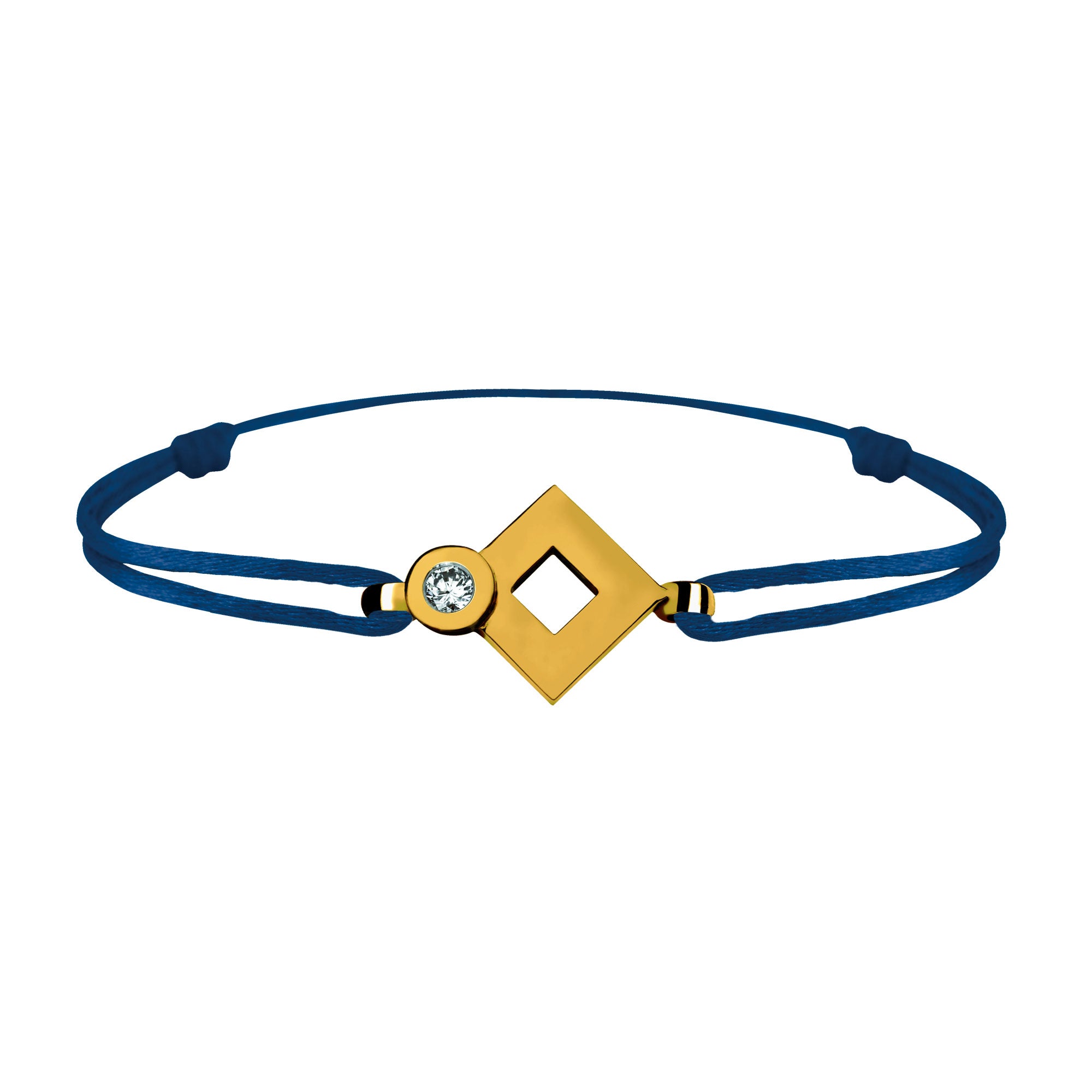 Bracelet lien Tournaire or et diamant signe éclipse losange