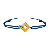 Tournaire gold and diamond link bracelet signe eclipse rhombus