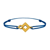 Bracelet lien Tournaire signe éclipse losange or