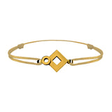 Bracelet lien Tournaire signe éclipse losange or
