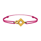 Bracelet lien Tournaire signe éclipse losange or