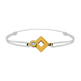 Tournaire gold and diamond link bracelet signe eclipse rhombus