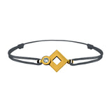 Tournaire gold and diamond link bracelet signe eclipse rhombus
