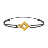 Bracelet lien Tournaire signe éclipse losange or