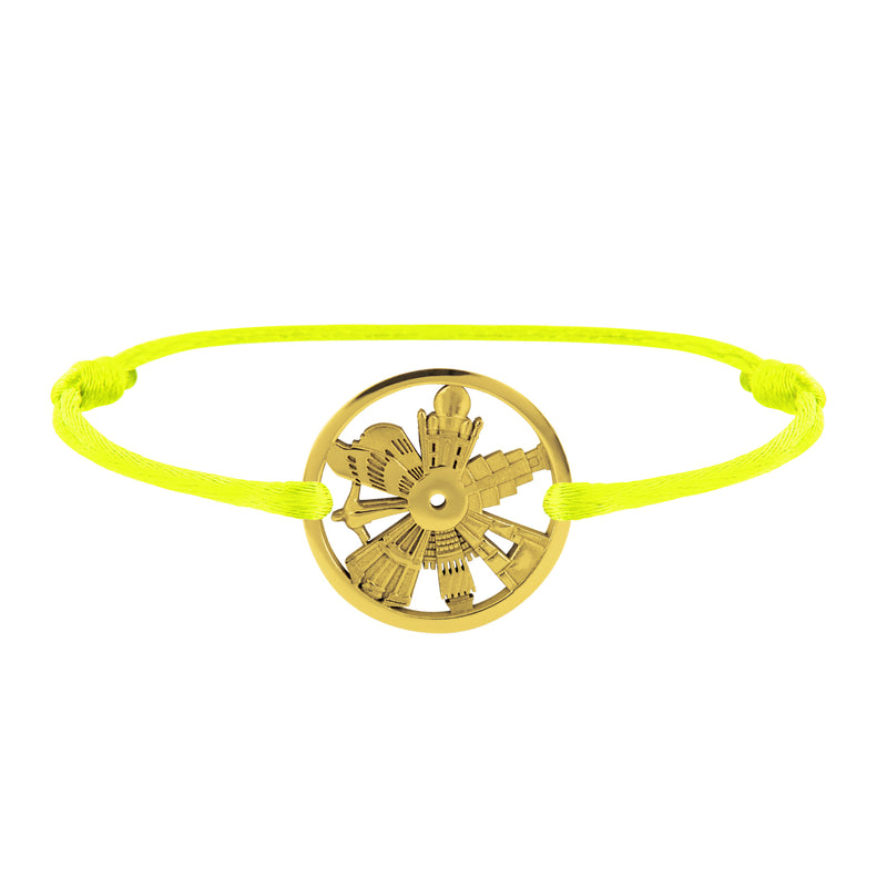 Bracelet 7 Merveilles Du Monde en Or