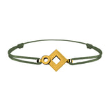 Bracelet lien Tournaire signe éclipse losange or