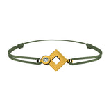 Tournaire gold and diamond link bracelet signe eclipse rhombus