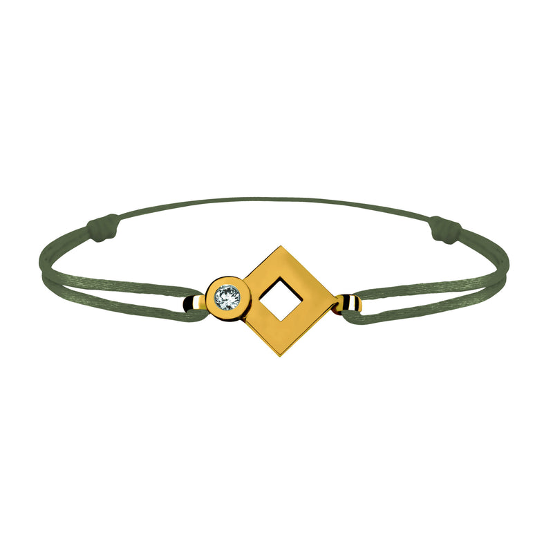 Tournaire gold and diamond link bracelet signe eclipse rhombus