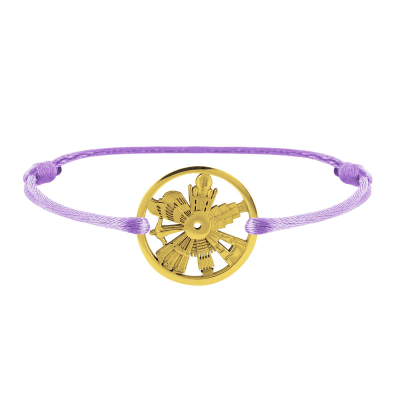 Bracelet 7 Merveilles Du Monde en Or