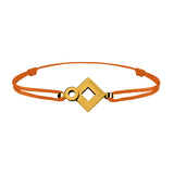 Bracelet lien Tournaire signe éclipse losange or