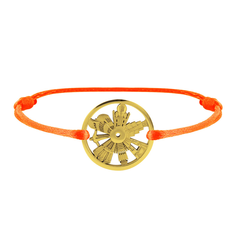 Bracelet 7 Merveilles Du Monde en Or