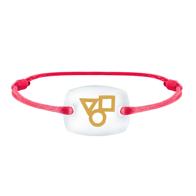 Bracelet trilogy link emotion in gold