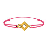 Bracelet lien Tournaire signe éclipse losange or
