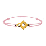 Bracelet lien Tournaire signe éclipse losange or