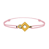 Tournaire gold and diamond link bracelet signe eclipse rhombus
