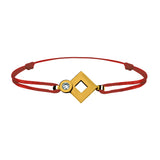 Tournaire gold and diamond link bracelet signe eclipse rhombus