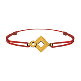 Bracelet lien Tournaire signe éclipse losange or