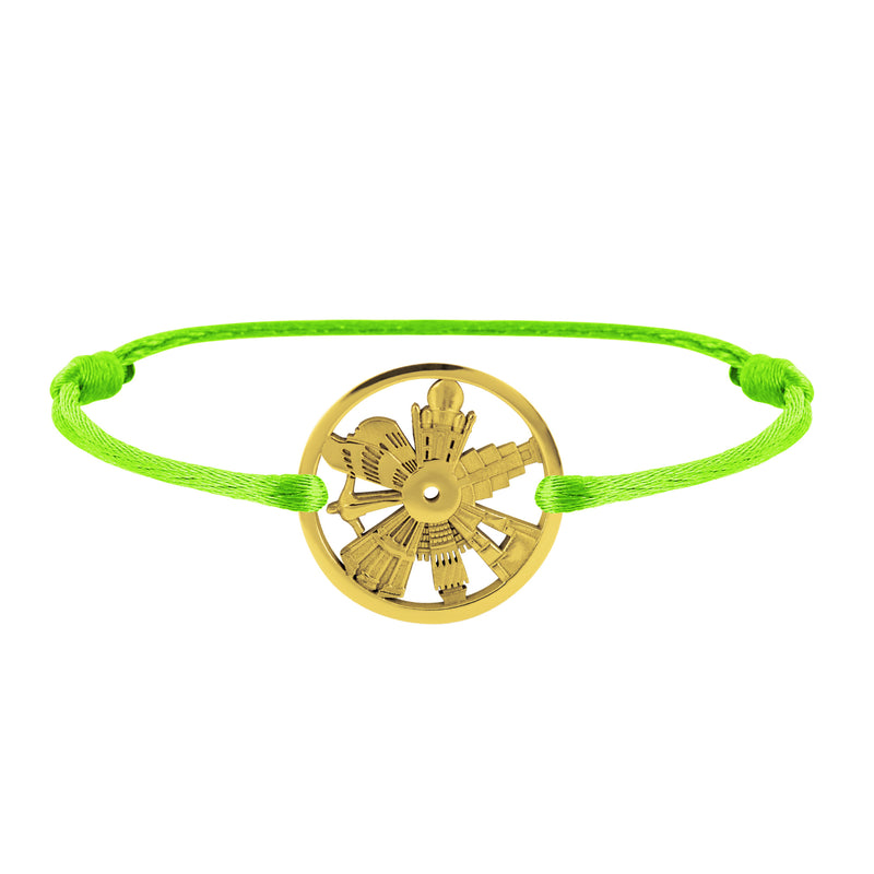 Bracelet 7 Merveilles Du Monde en Or
