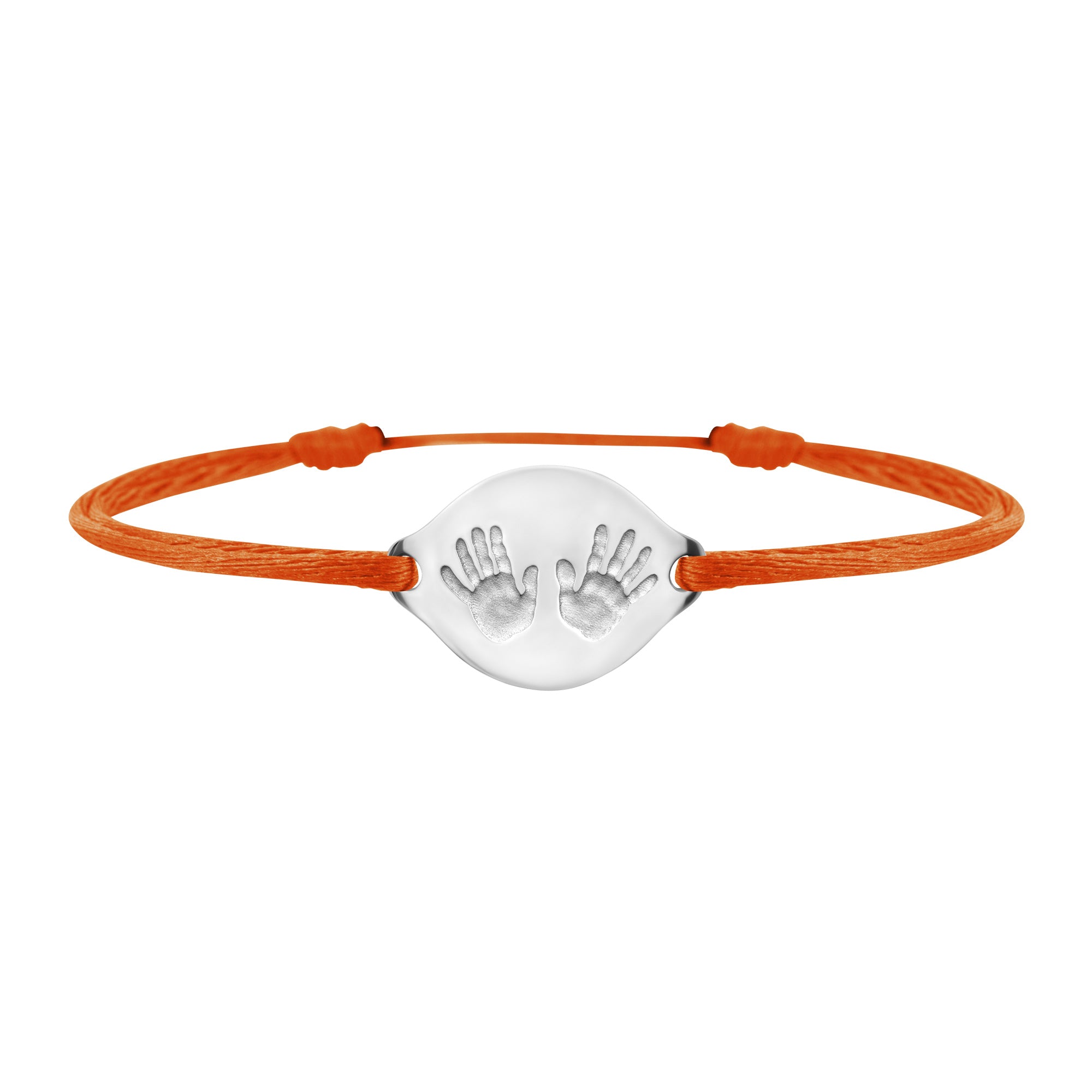 Handprint link bracelet in gold, large model