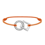 Inseparable bracelet in gold, pave diamonds in the round