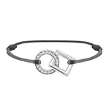 Inseparable bracelet in gold, pave diamonds in the round