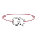 Inseparable bracelet in gold, pave diamonds in the round