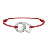 Inseparable bracelet in gold, pave diamonds in the round