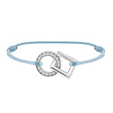 Inseparable bracelet in gold, pave diamonds in the round