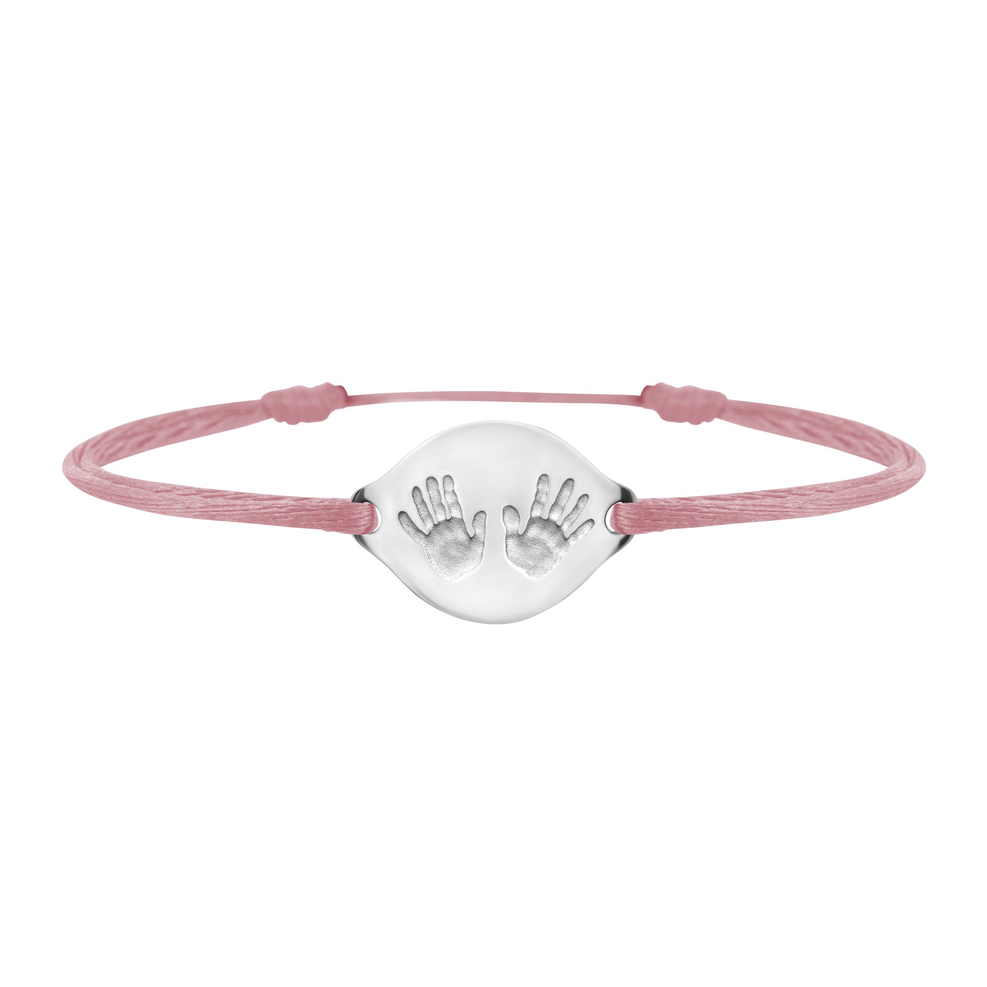 Handprint link bracelet in gold, large model