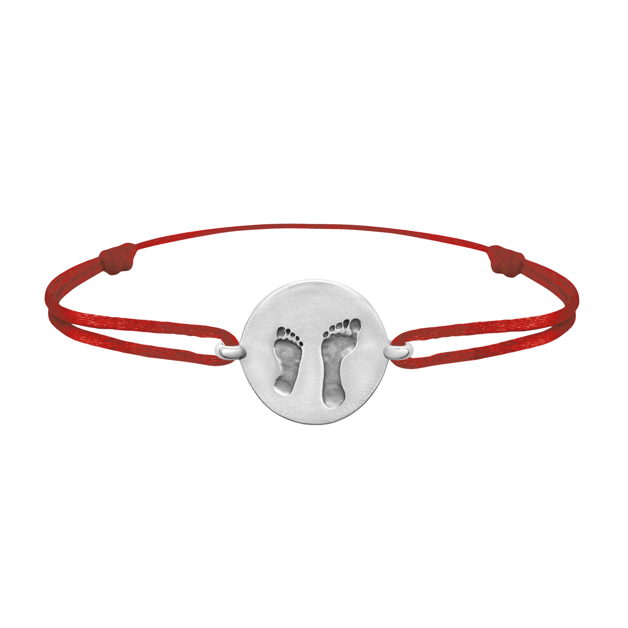 Bracelet lien accompagnement pieds en argent