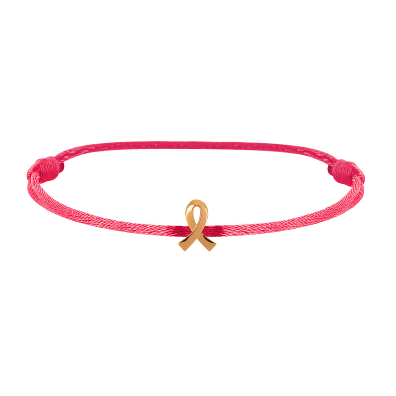 Bracelet Octobre Rose en or rose