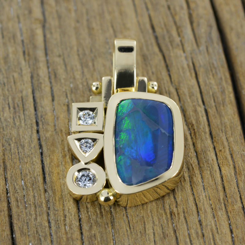 Création unique pendentif opale