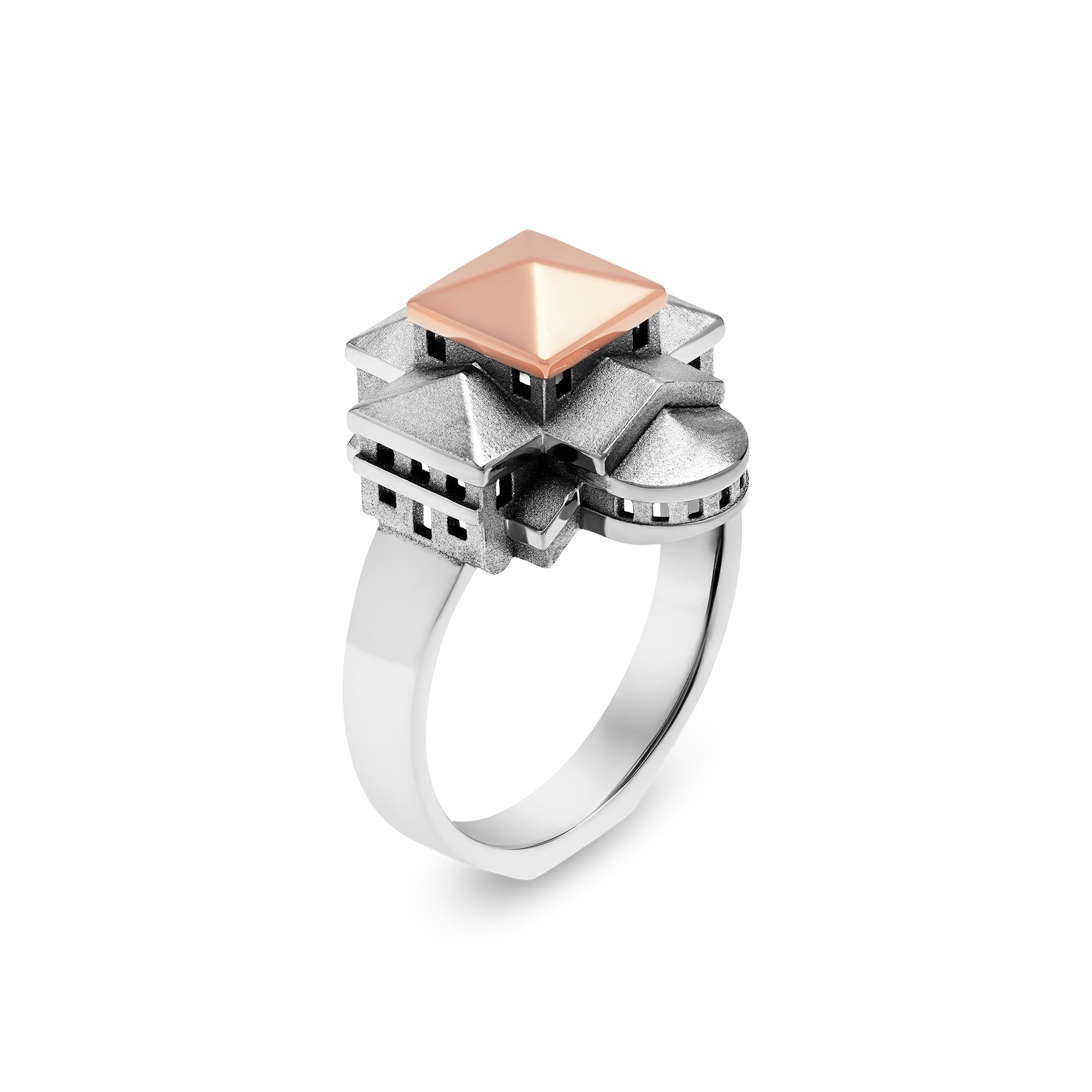 Architecture San Lillo ring in gold