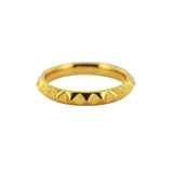 Bague anneau Triangles en or