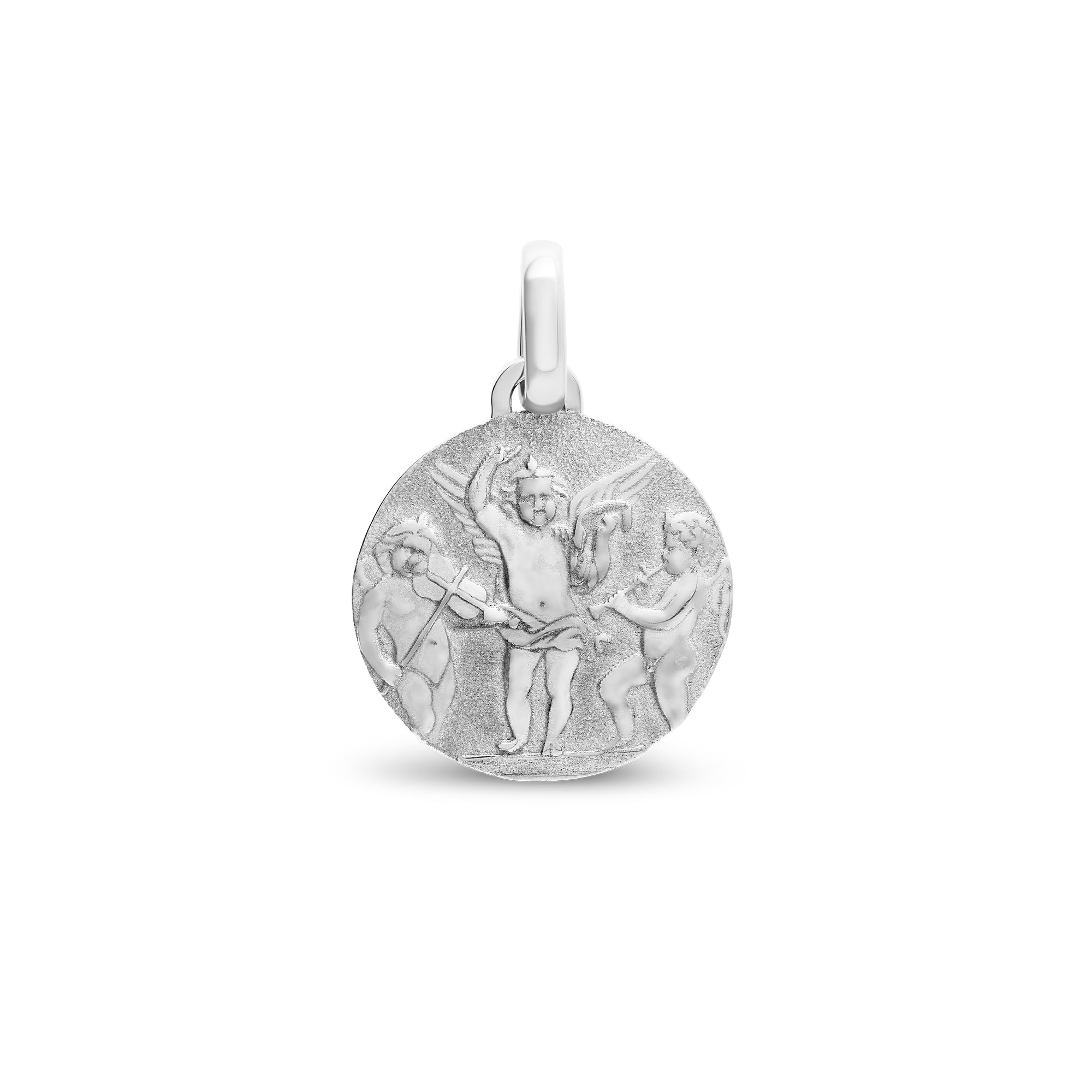 Médaille anges musiciens médium en or