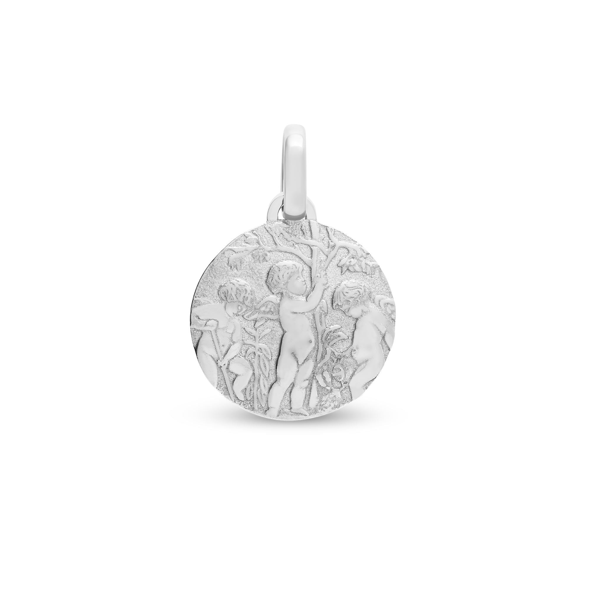 Médaille anges jardiniers médium en or