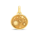 Médaille astres large en or