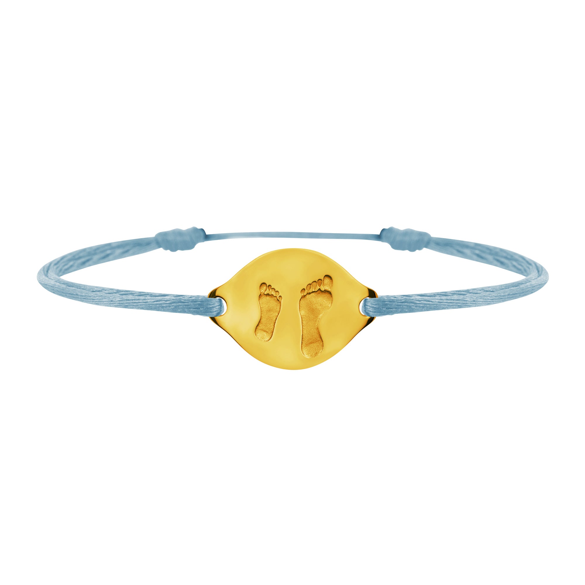 Accompanying foot link bracelet in gold, large model