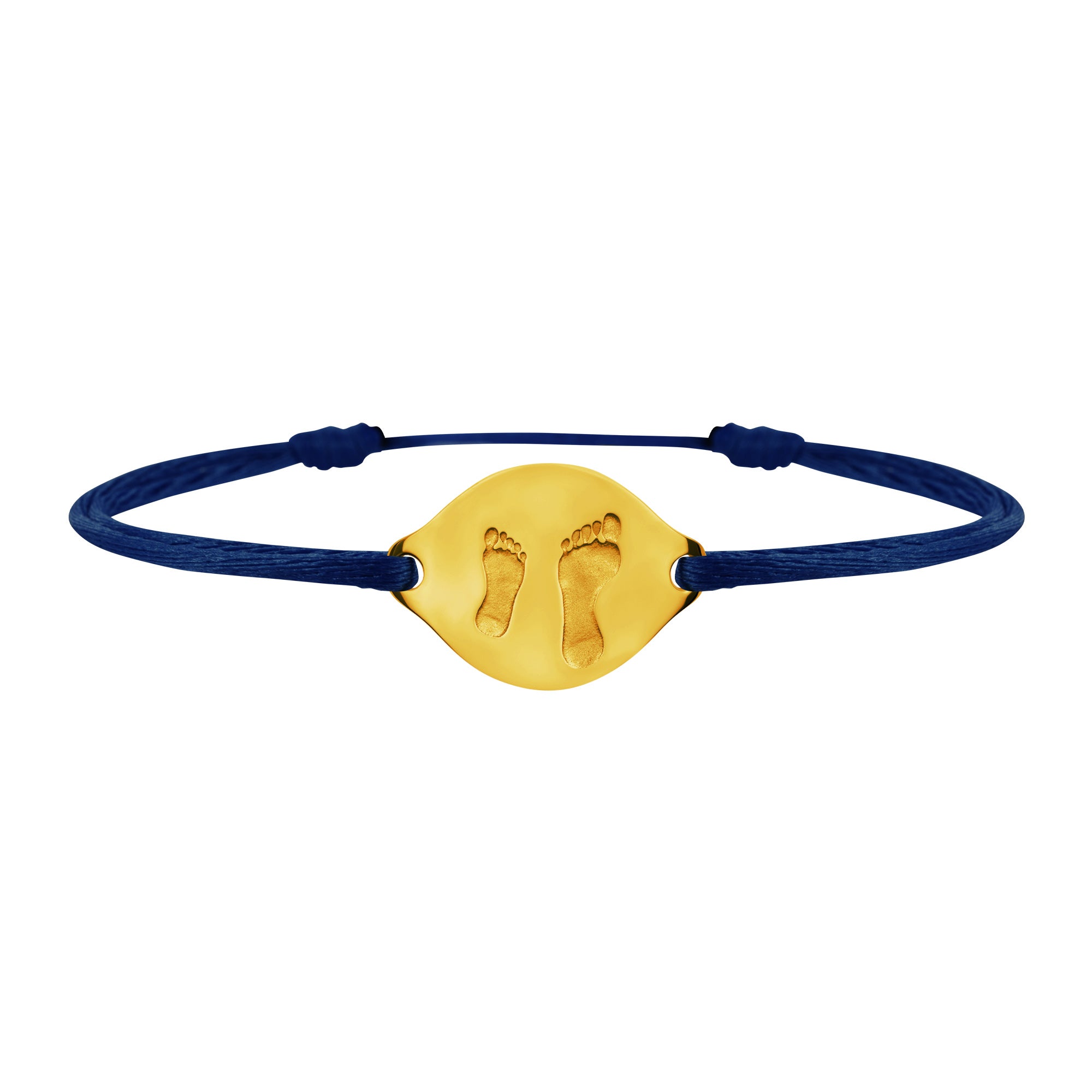 Accompanying foot link bracelet in gold, large model
