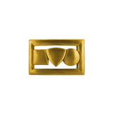 high-end geometric bronze belt buckle 