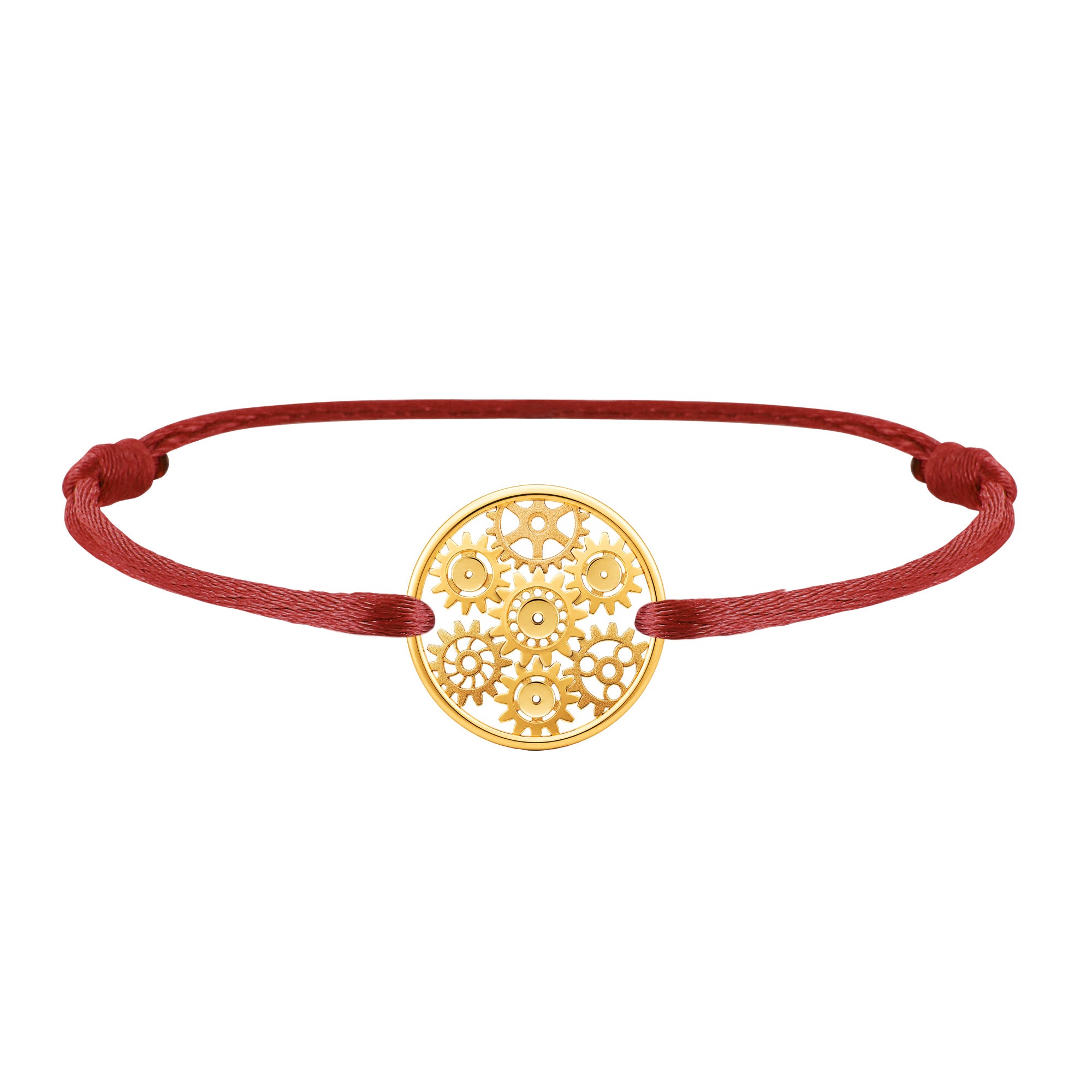 Bracelet lien Engrenages en or
