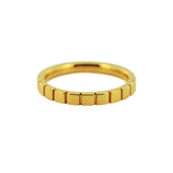 Bague anneau Cubes en or