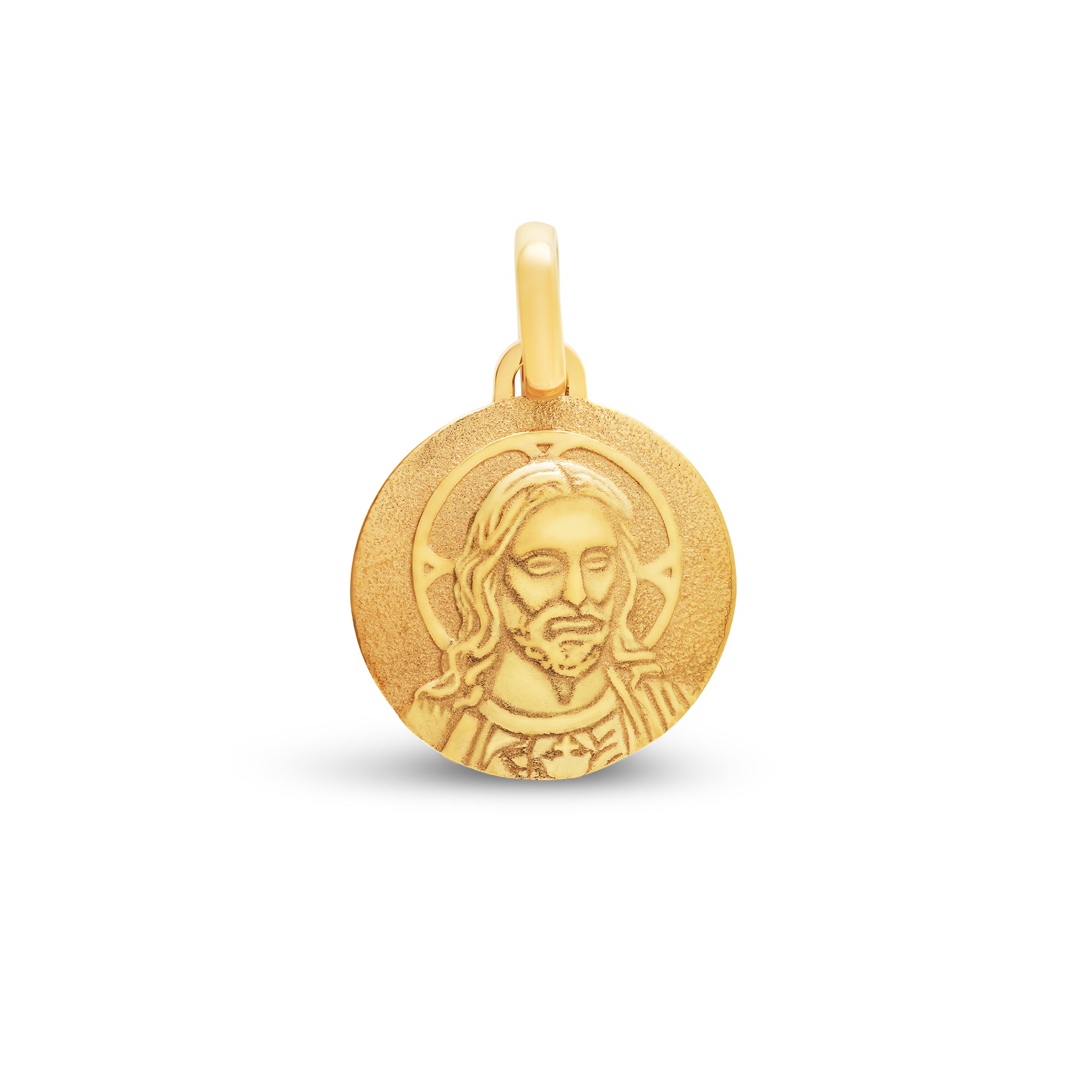Médaille christ médium en or
